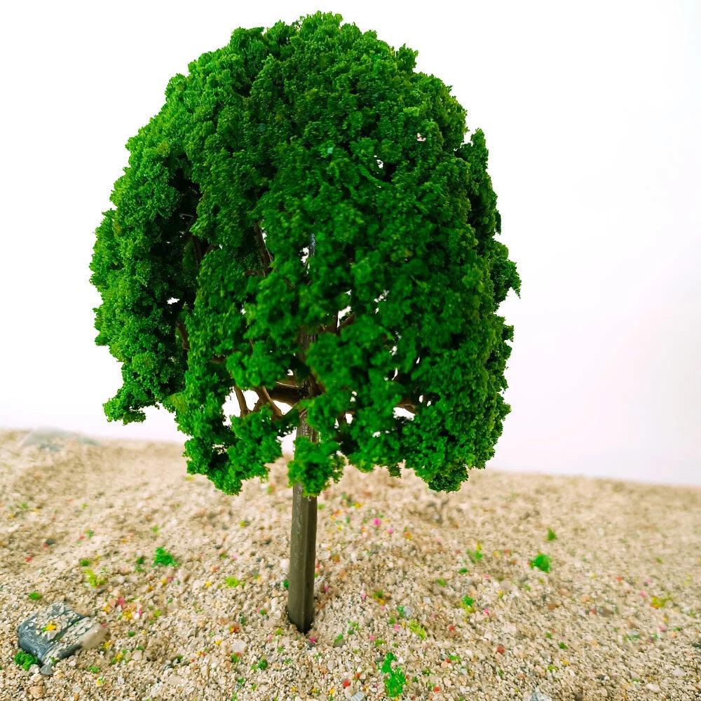 Set of 10 Model Trees for Train Railroad Diorama Scenery (11.5cm)