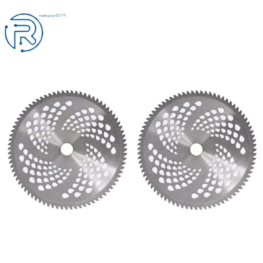 2 Pack 10" Carbide Tip Brush Blades for Cutter Trimmer Weed Eater
