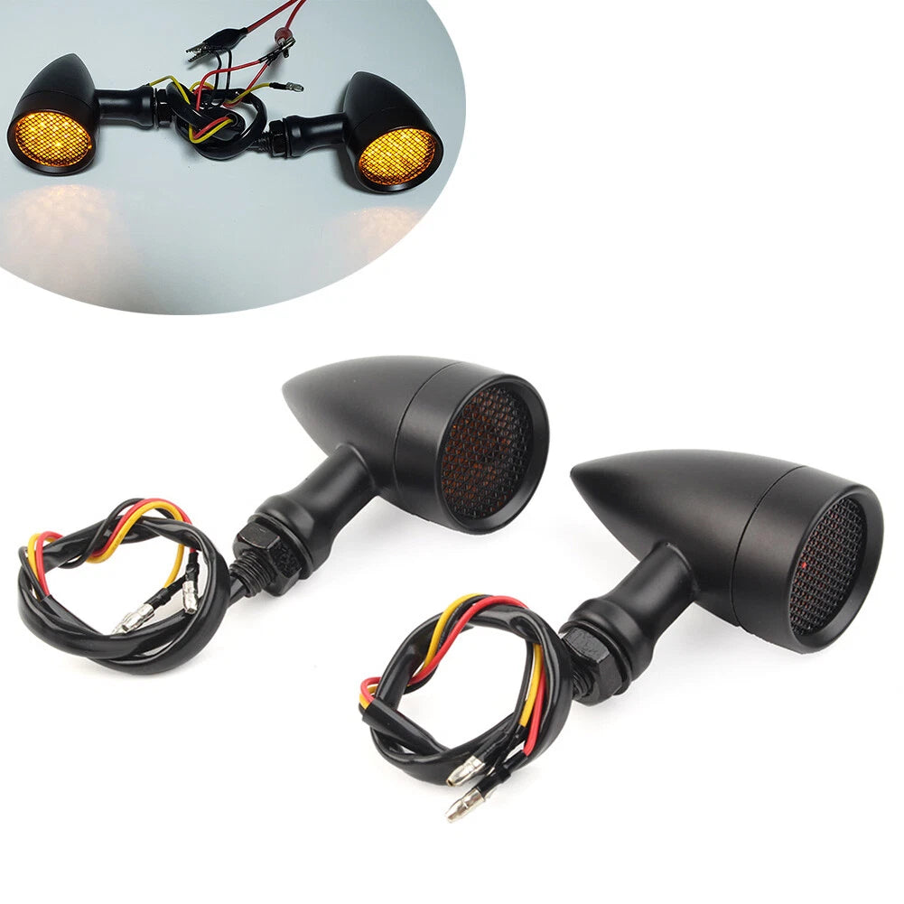1 Pair Amber LED Turn Signal Blinker for Harley Honda