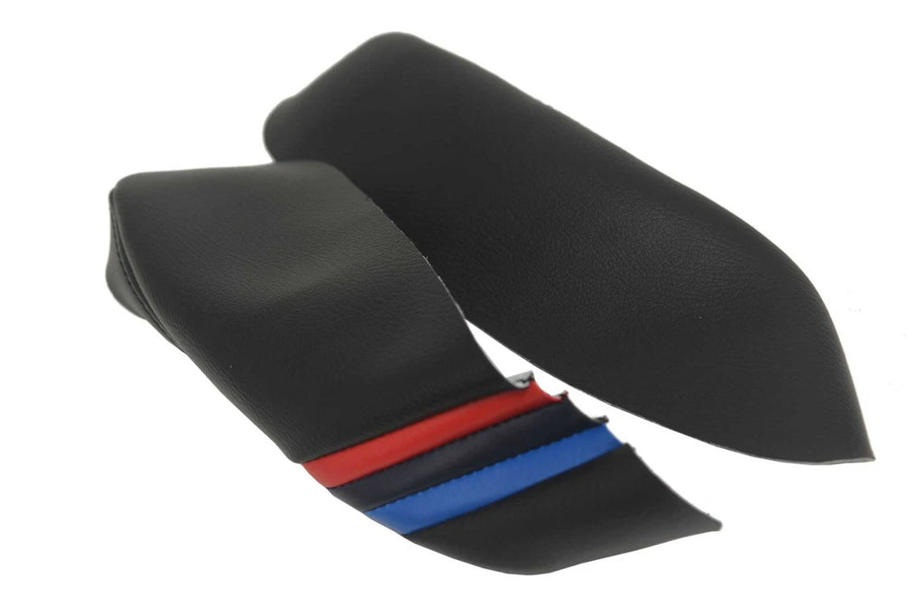 Leather Console Lid Armrest Cover for BMW E38 (1995–2001) M Style Stripes