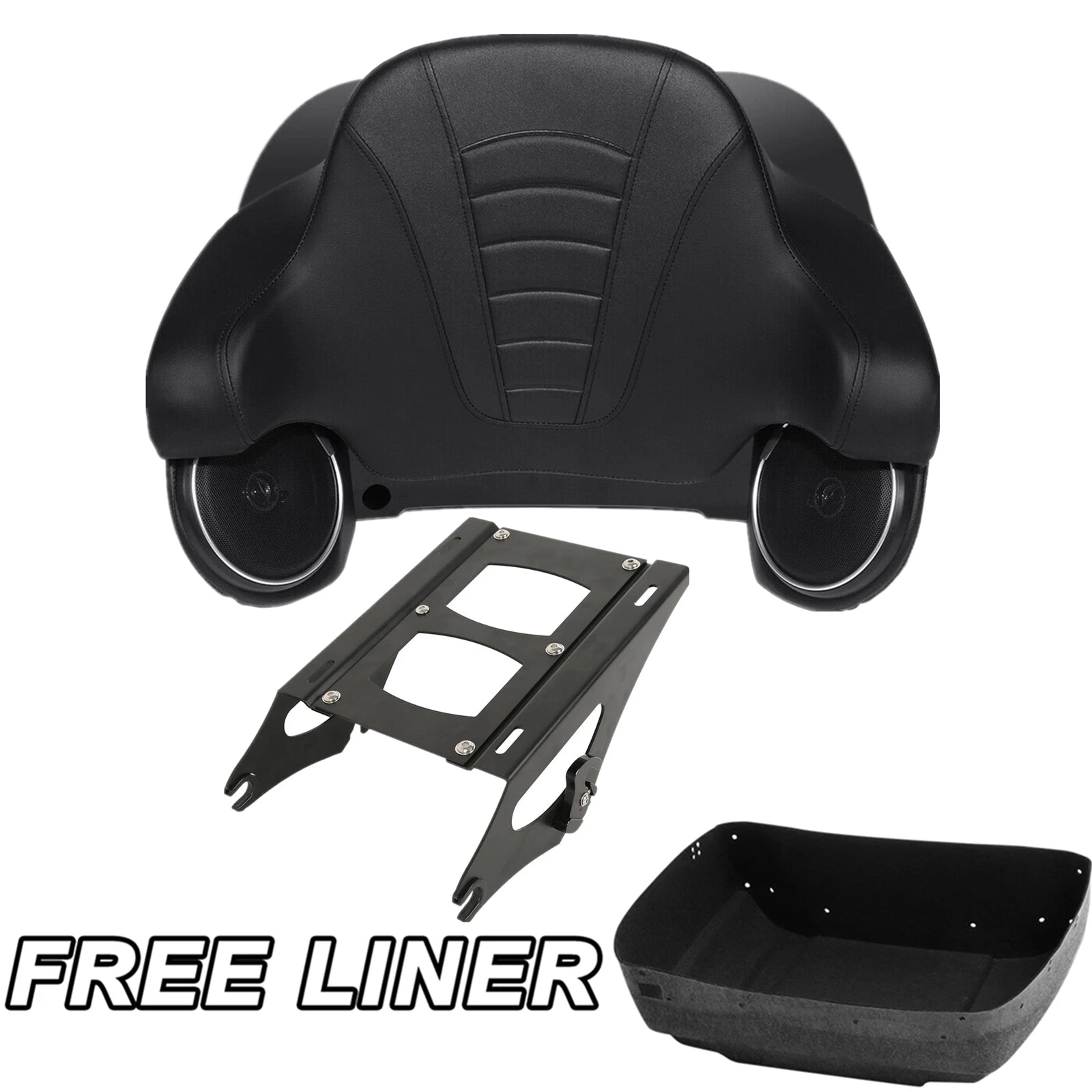 Trunk Pad Mount Rack Speakers for Harley CVO Electra Glide (2014–2025)