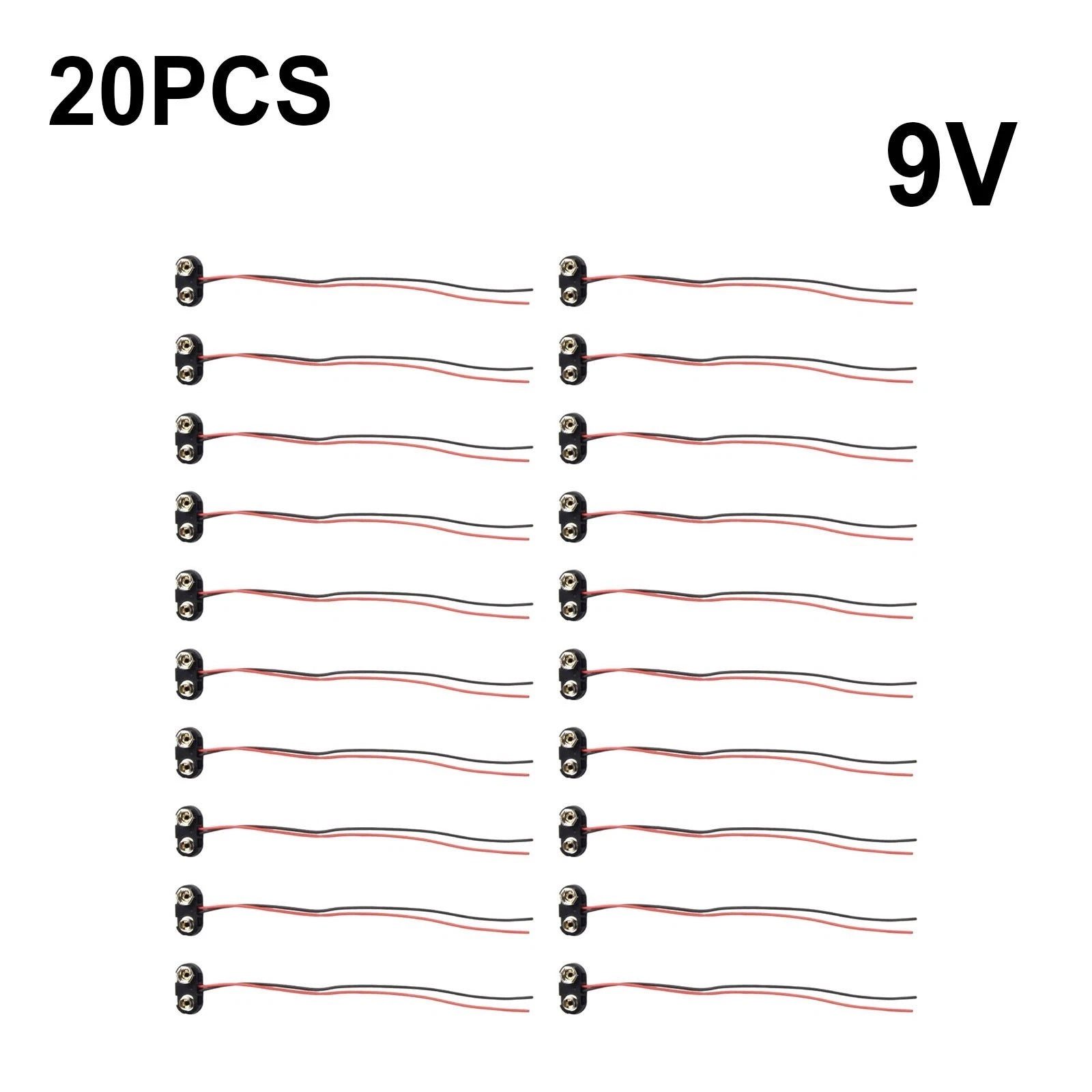Set of 20 T-Type Clips for Automotive Applications (15 cm)