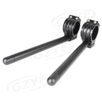 51mm Clip On Handlebar Fork Tubes  Black for Motorcycle Universal