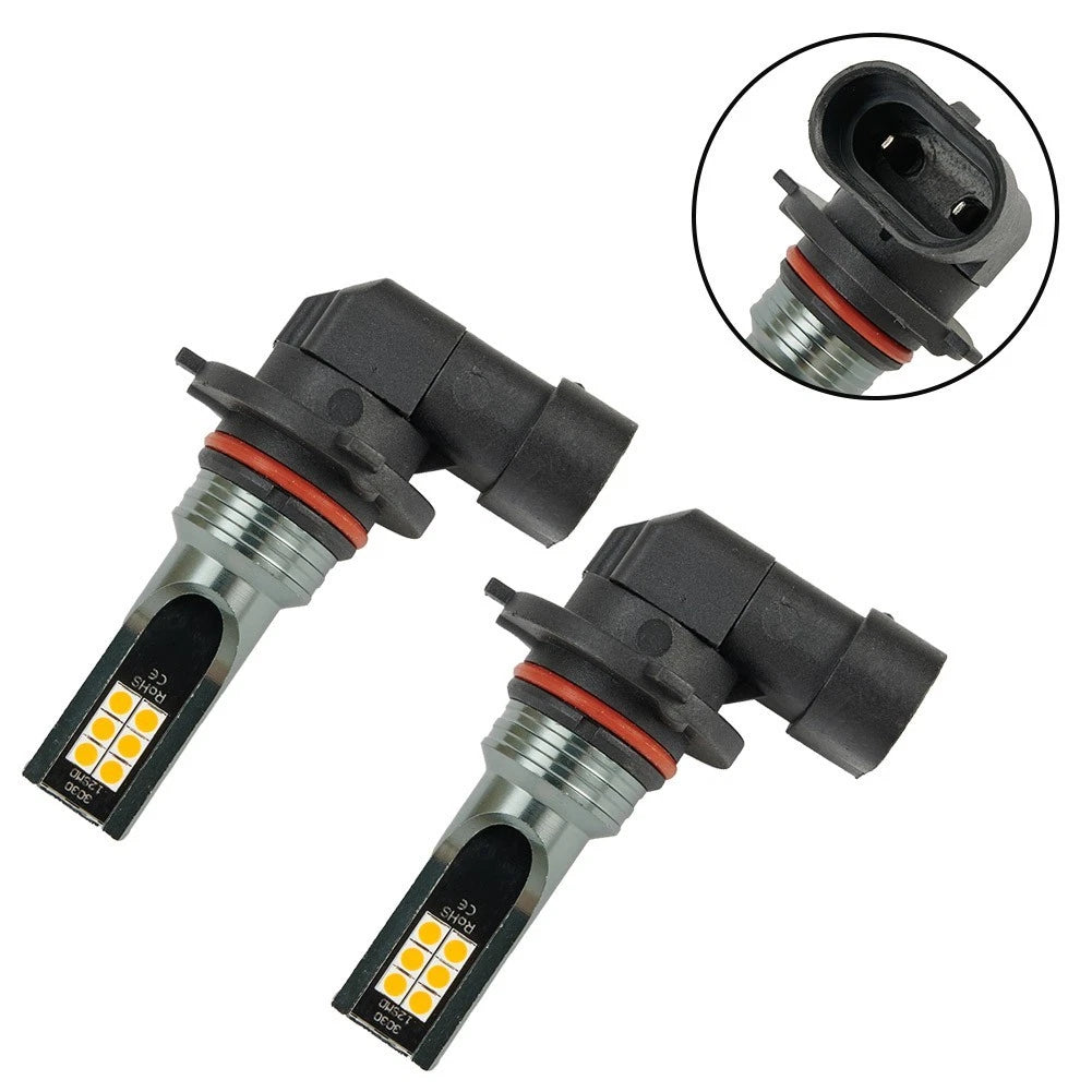 2X 9006 HB4 3000K Golden Yellow LED Fog Lights for