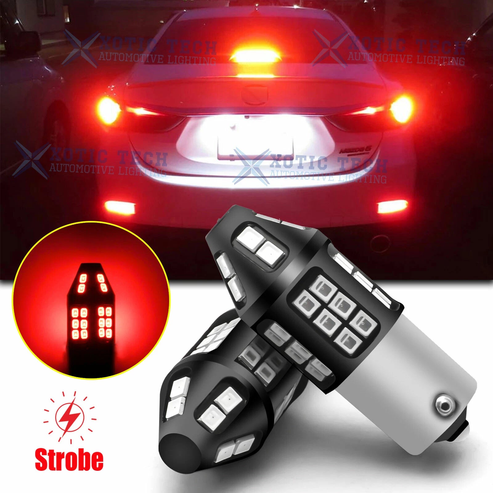 LED Strobe Brake Stop Light Bulbs for Ford F-150 (2010–2014)