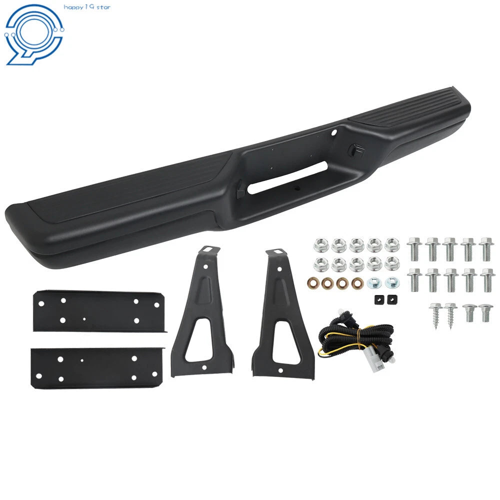 Step Rear Bumper Assembly for Dodge Dakota (1997-2004) Black