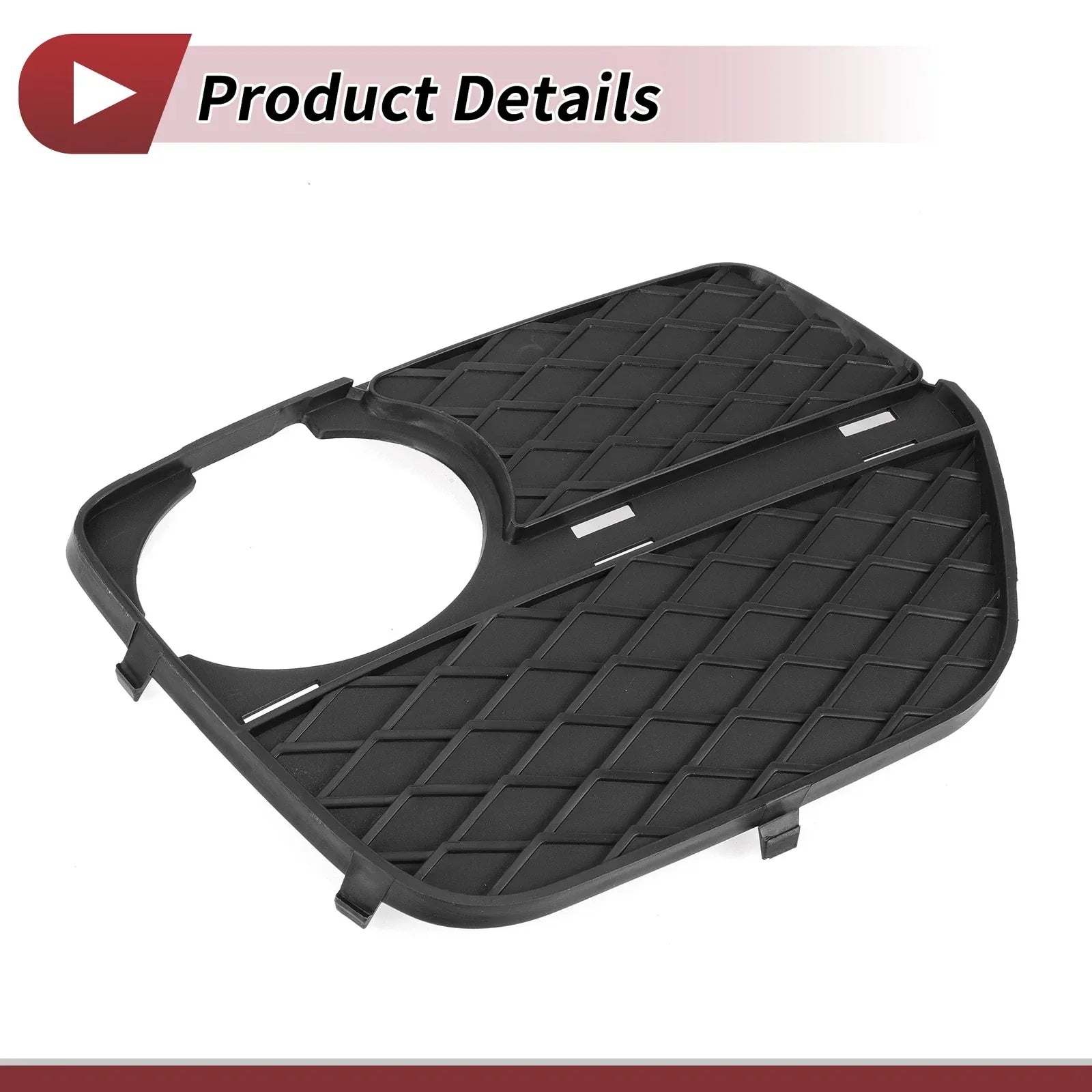 1 x Car Front Right Fog Light Grill for BMW X6 (2012-2014) Black