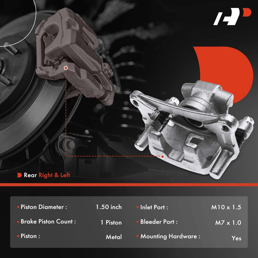 6X Rear Brake Caliper & Pads with Bracket for Mitsubishi Lancer