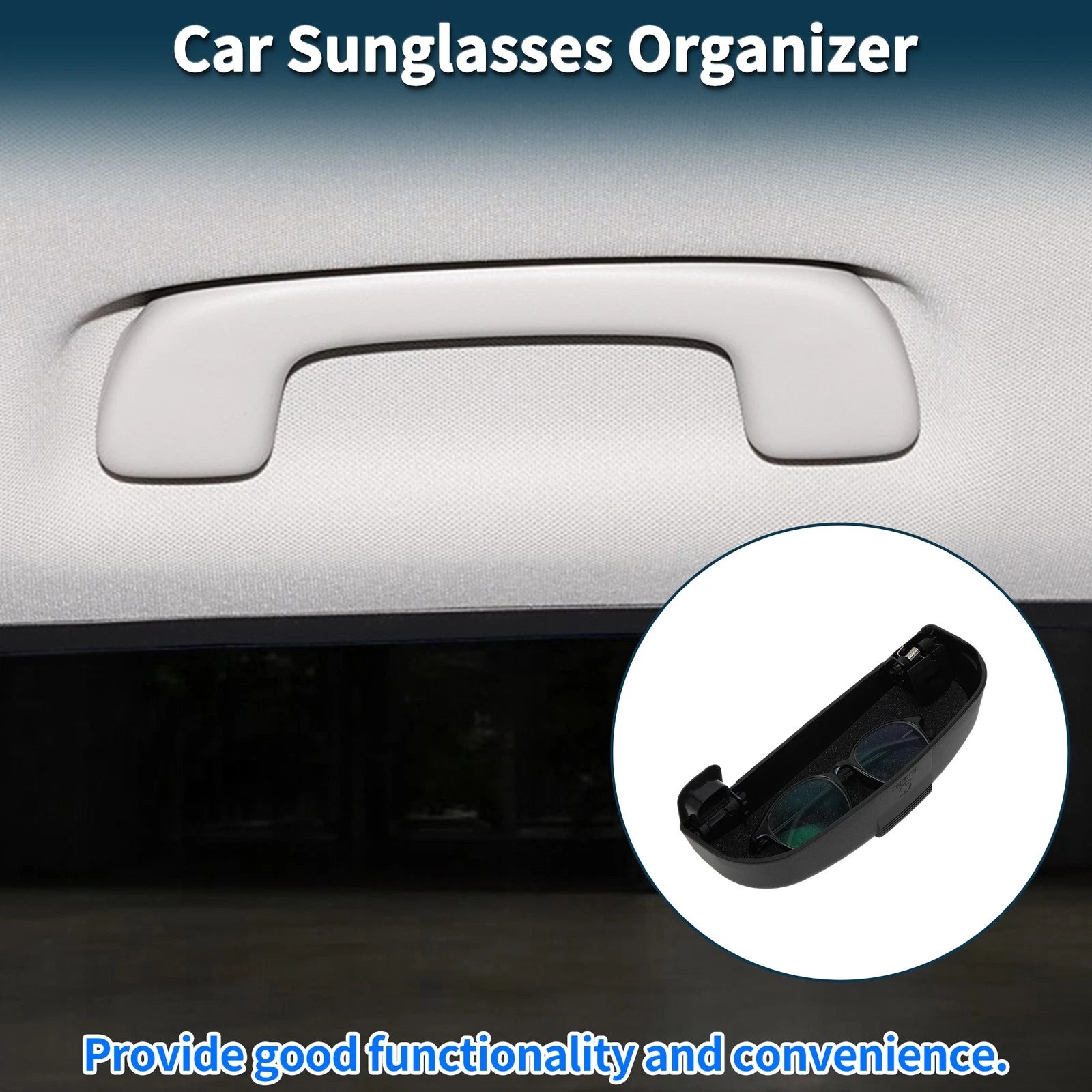 Sunglasses Case for Nissan Qashqai J12 e-Power (2022–2025) Black Set of 1
