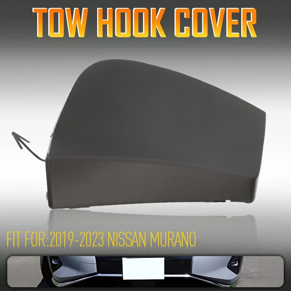 Front Bumper Tow Hook Cover for Nissan Murano (2019–2021) 622A0-9UF0H Black