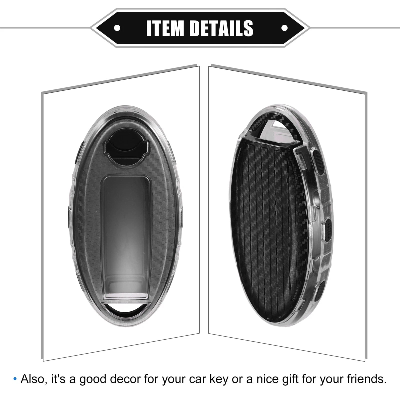 3 Button Remote Keyless Key Fob Cover for Nissan Serena X-Trail (2016–2023)