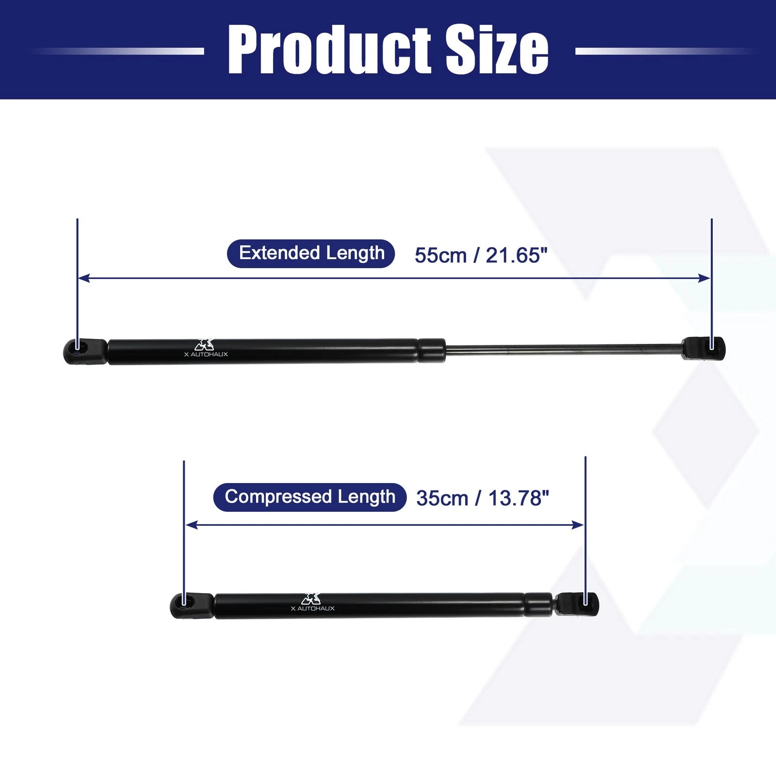 2X Front Hood Gas Lift Supports for GMC (23167779, 23167780)