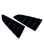 Glossy Black Rear Quarter Window Louvers for Ford Mustang (2015–2023)