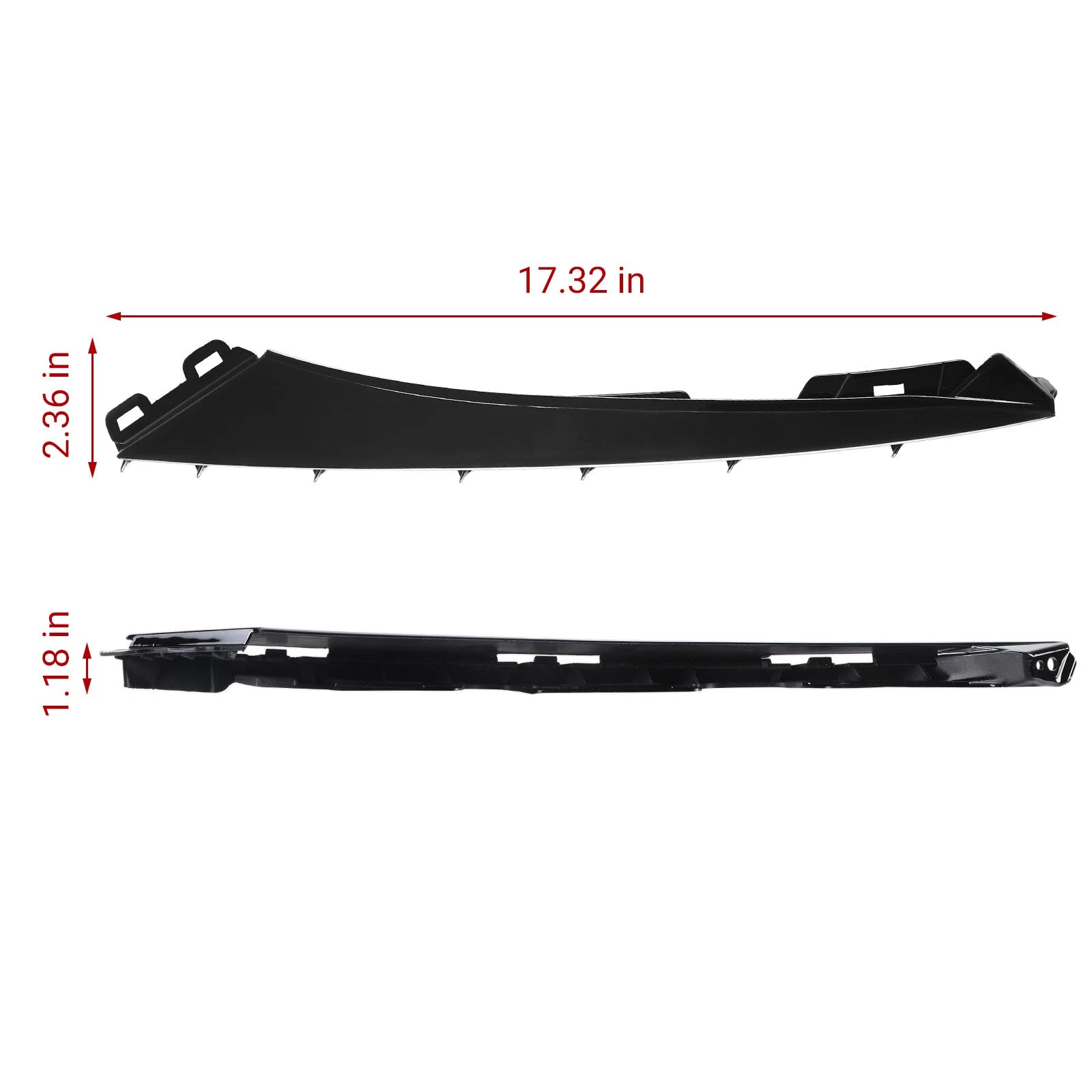 Set of 2 Lower Grille Moulding Trim for Honda Accord Sedan (2018–2020)