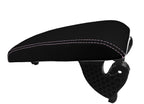 Console Lid Armrest Cover for Toyota Camry (2012–2017) Carbon Fiber Pink Stitch