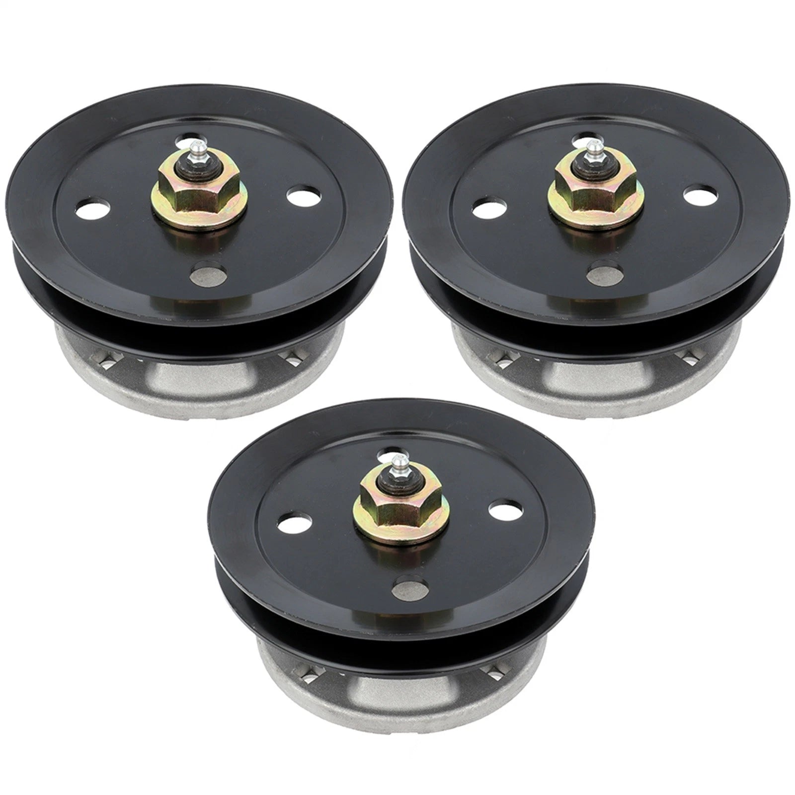 3 Spindle Assembly w/Pulley for John Deere LX GT 48" 54" Decks (AM121229 AM121342)