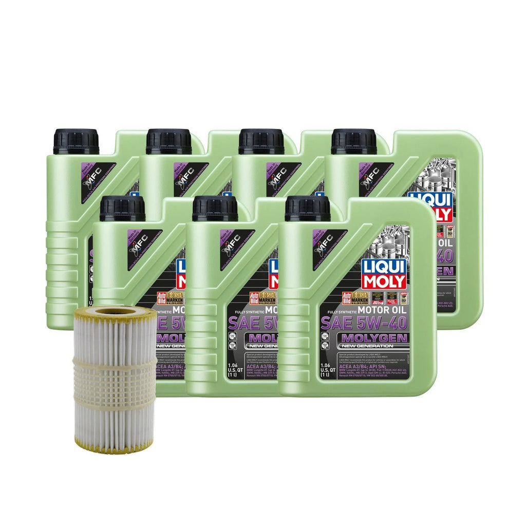 Oil Change Kit 7L Liqui Moly Molygen 5W-40 for Audi CREC/CREH (2013–2020)