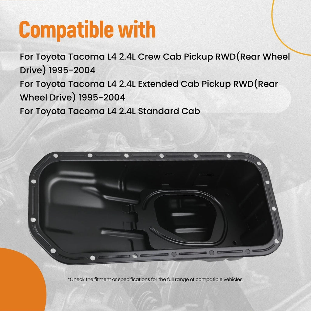Engine Oil Pan Assembly for Toyota Tacoma (1995-2004) Steel