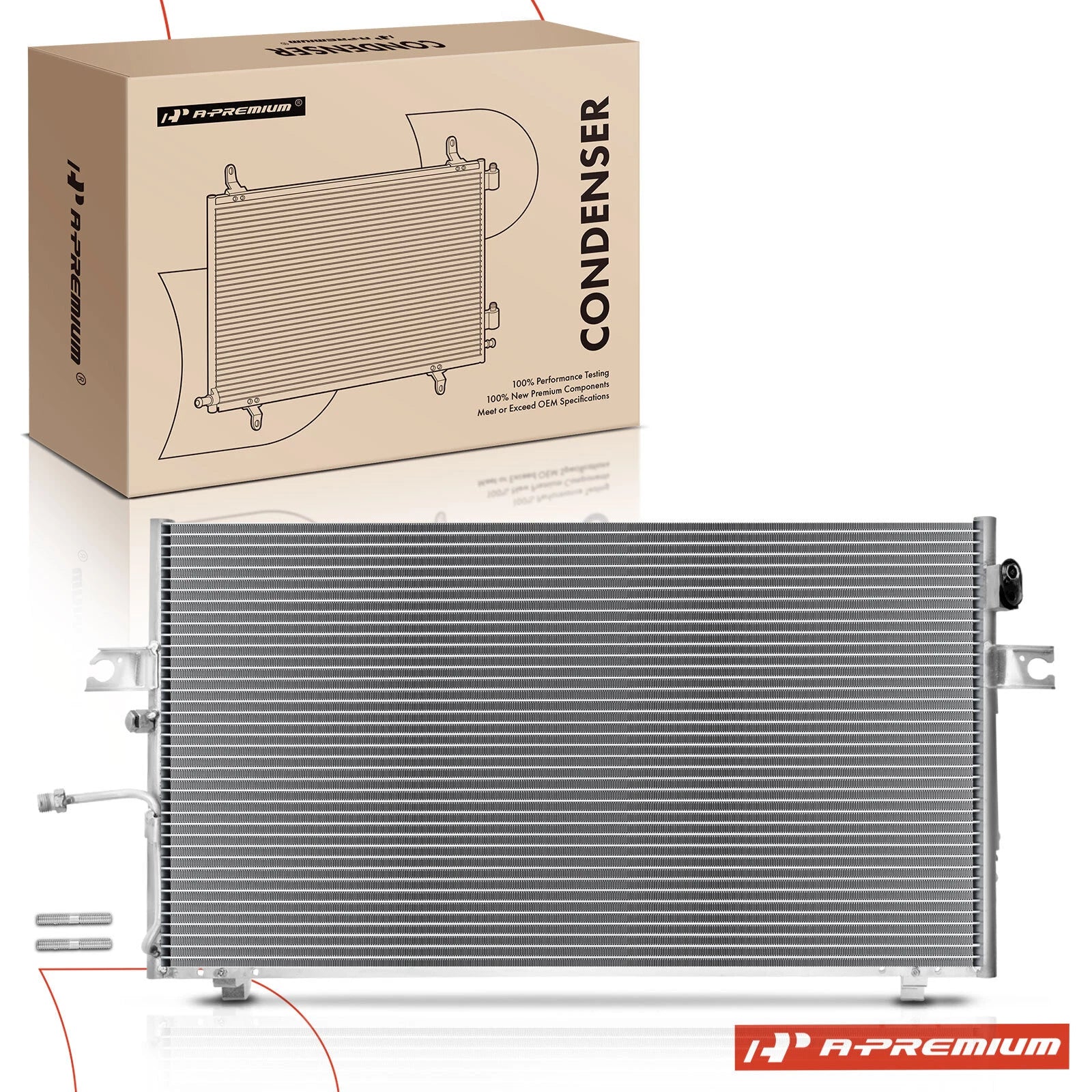 A/C Condenser with Bracket for Infiniti I35 (2002–2004) Nissan Maxima (2002–2003)