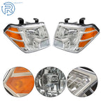Set of 2 Chrome Housing Headlights for Nissan Frontier (2009-2021)