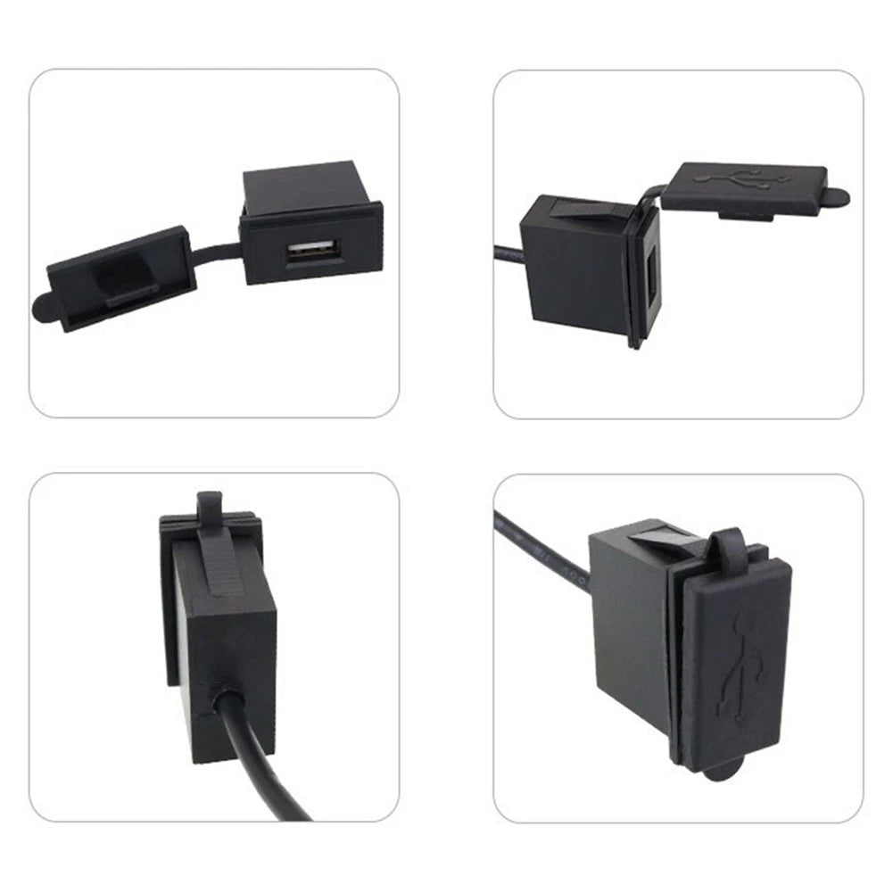 USB Charging Car Charger Socket for Truck ATV Boat RV Bus (12-24V)
