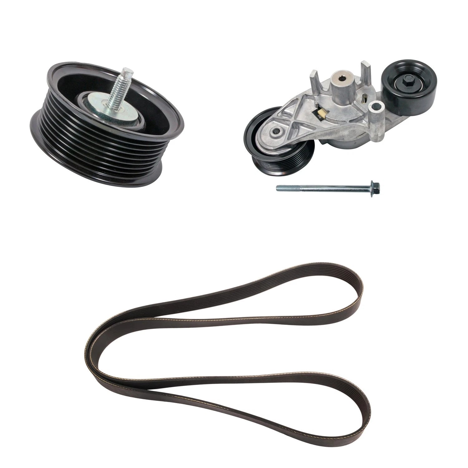 Drive Belt Idler Pulley Tensioner Kit for F-250 Super Duty 6.0L V8 (2003–2007)