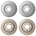 Hella Brake Vented Rotors Kit for Golf Jetta TT Quattro (312mm/256mm)