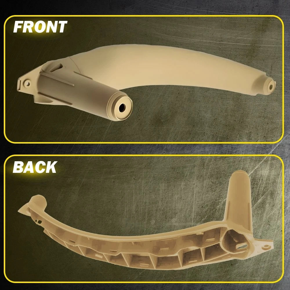 3Pcs Inner Door Handle Pull Trim Cover Beige for BMW X5 X6 (2008–2014)