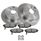 Set of 2 Rear Brake Disc Rotors & Pads for Subaru Forester/Impreza (2015–2023)