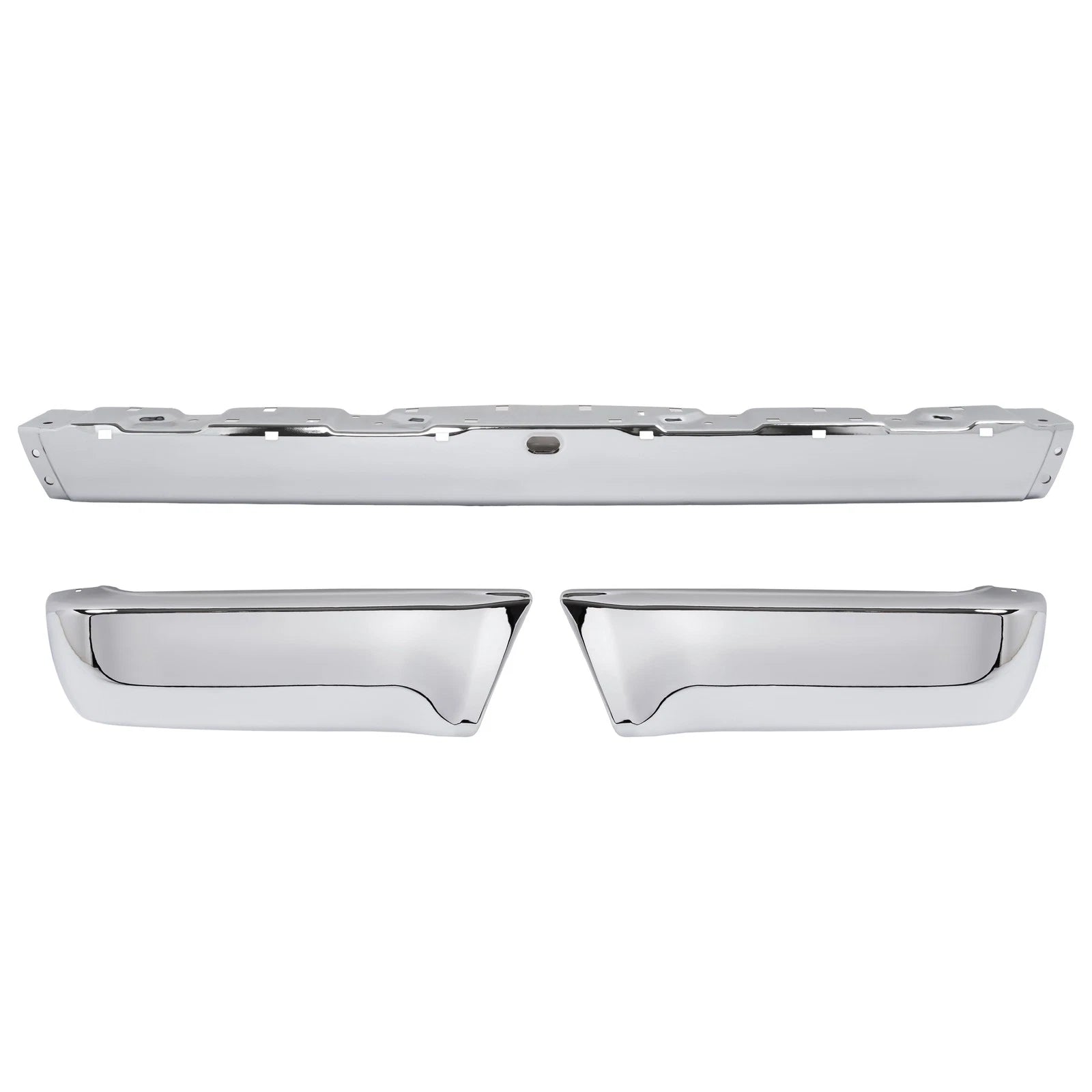 Set of 2 Chrome Bumper End Cap Covers for Toyota 4Runner (1990–1995)