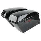 Complete Vivid Black Hard Saddlebag Softail Conversion Brackets for Harley (1986–2017)