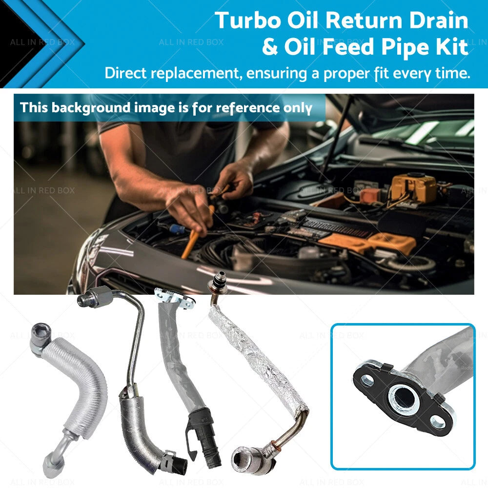 Turbo Oil Return Drain & Feed Pipe Kit for Holden Cruze Trax 1.4L (2011–2016)