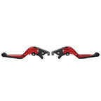 CNC Extendable Brake Clutch Levers for Honda CBR650R CB650F (2014-2023) Red