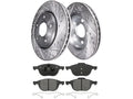 Front Brake Pad and Rotor Kit for Mazda 3 (2004–2013) JT711KJ