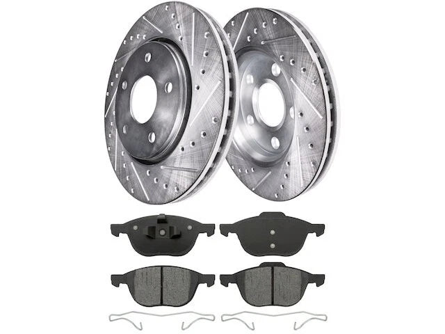 Front Brake Pad and Rotor Kit for Mazda 3 (2004–2013) JT711KJ