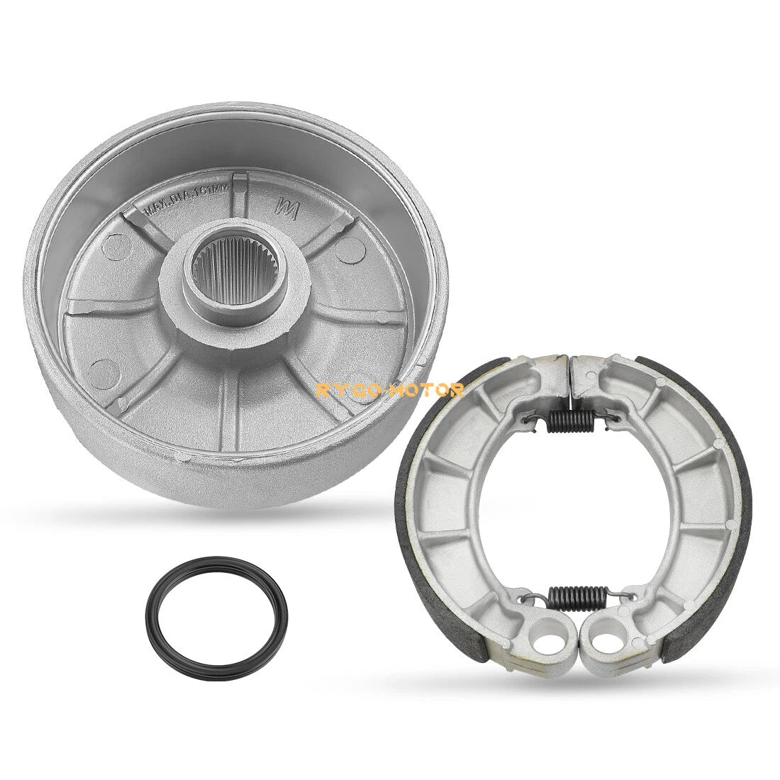 Rear Brake Drum Hub & Brake Shoes for Honda Rancher TRX420 (2007–2013)