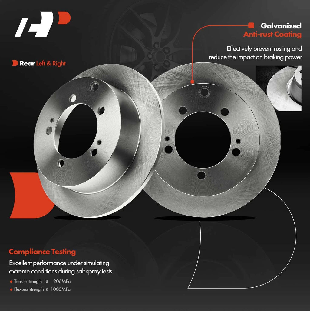 Rear Disc Brake Rotors for Chrysler Sebring Dodge Avenger (2007–2010)