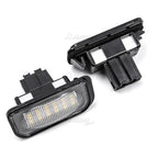 2PCS White LED Rear License Plate Light Bulbs for Mercedes Benz W203 C230 C240