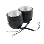 Twin Headlight Dual Lamp for Motorcycle Dirt Bike Street Fighter Universal
