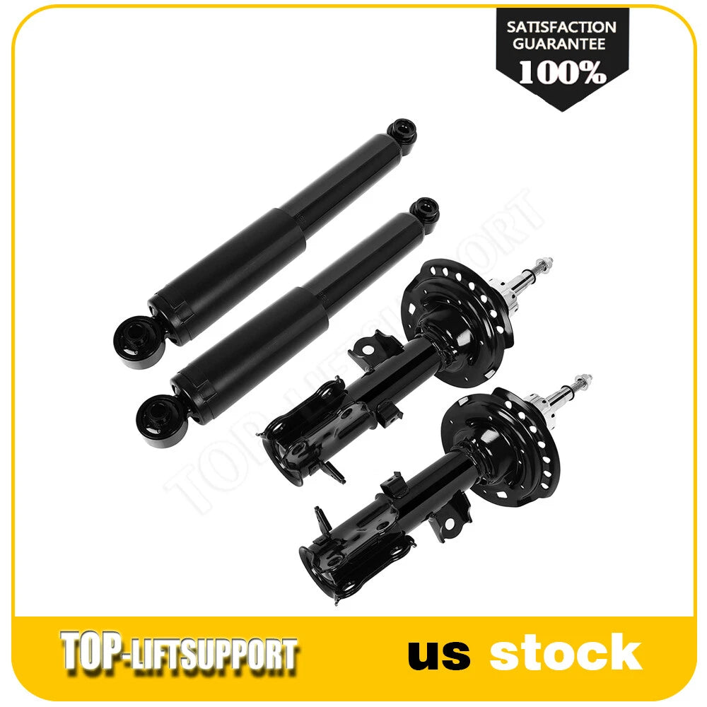 Set of 4 Front Rear Shock Strut Assemblies for Hyundai Accent (2012–2017)