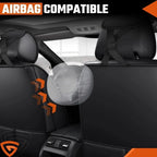 Set of 4 Leather Car Seat Covers for Toyota Tacoma (2016–2023) Blue
