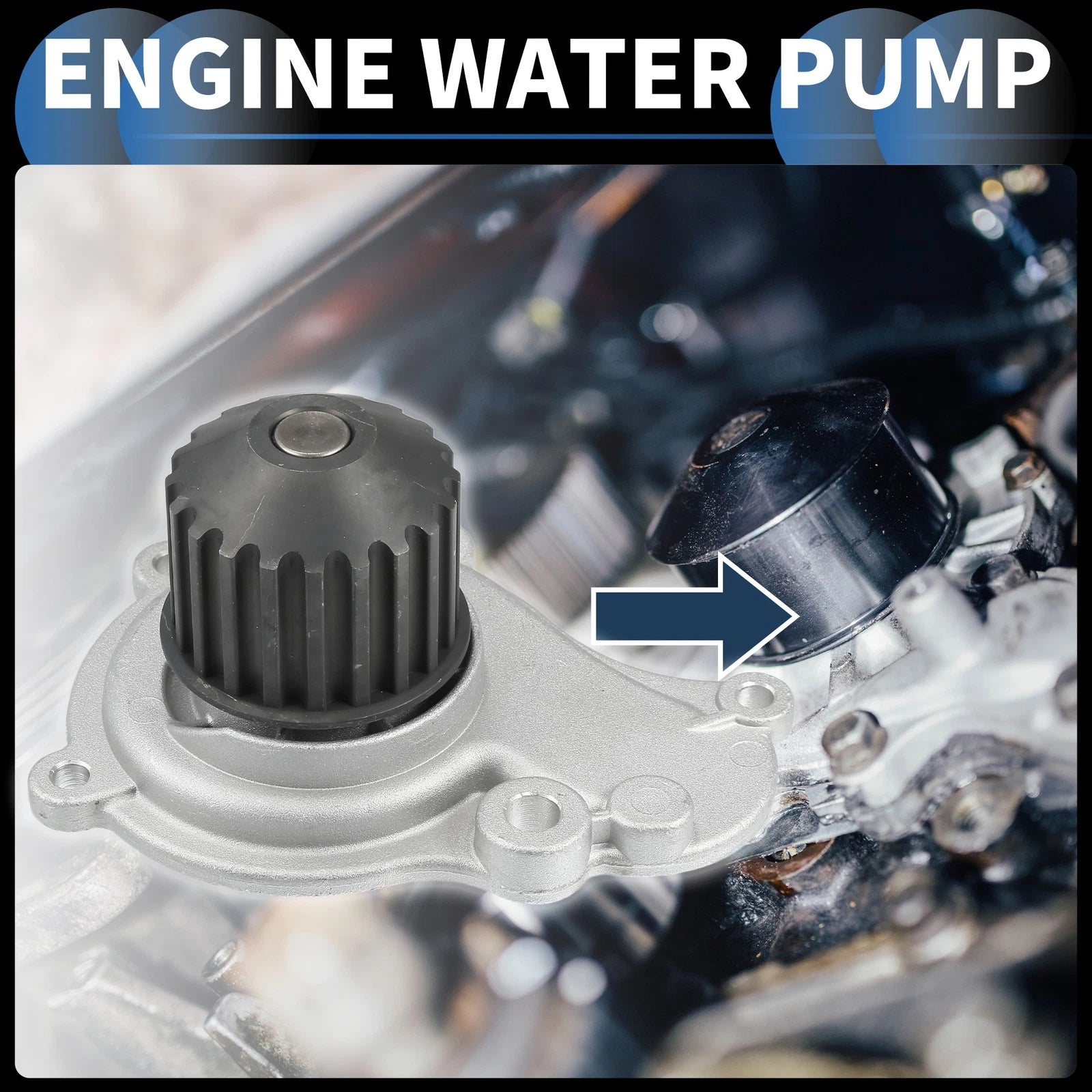 Water Pump with Timing Belt Kit for Chrysler PT Cruiser (2001–2010) No. 4694307AC/4781570AB