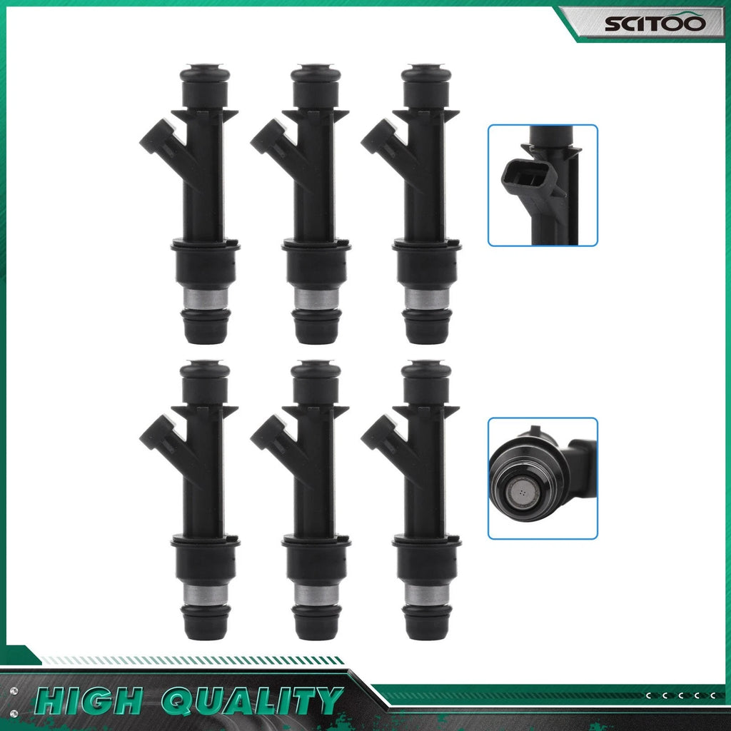 Set of 6 Fuel Injectors for Isuzu VehiCROSS (1999–2001) Isuzu Rodeo (1998–2004)