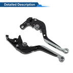 Adjustable Brake Clutch Levers for Honda CBR650R (2014–2022) Black Titanium