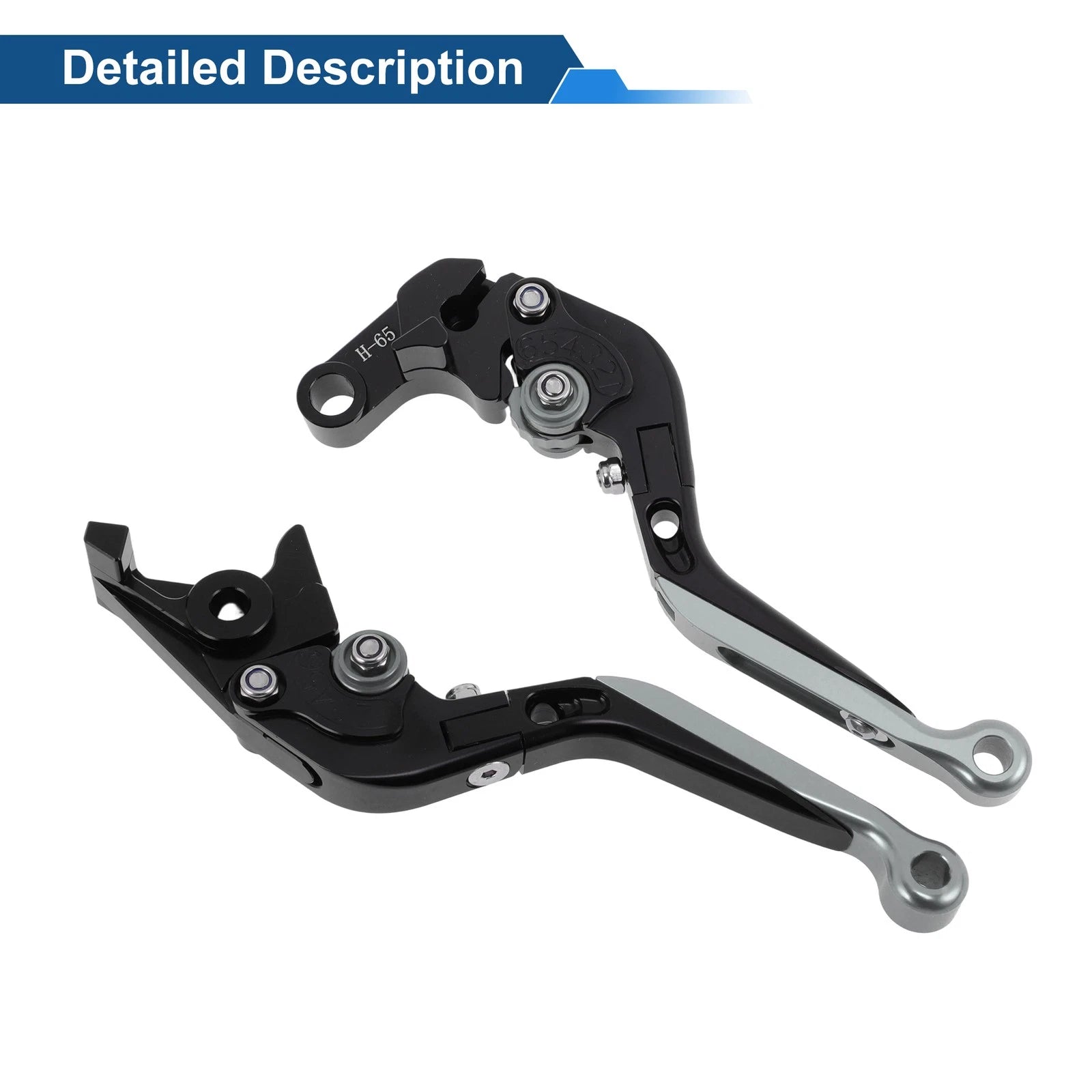 Adjustable Brake Clutch Levers for Honda CBR650R (2014–2022) Black Titanium