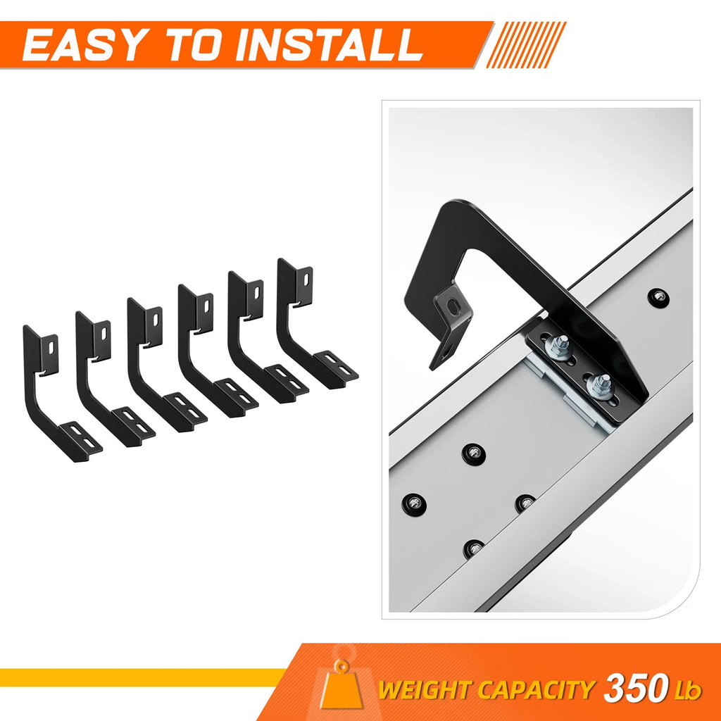 Set of 2 Aluminum Flat Running Boards for Ram 1500 Quad Cab (2019–2024)