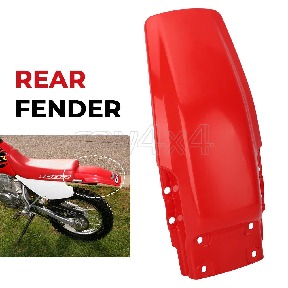 Red Rear Fender for Honda XR80R XR100R (1985–2000)