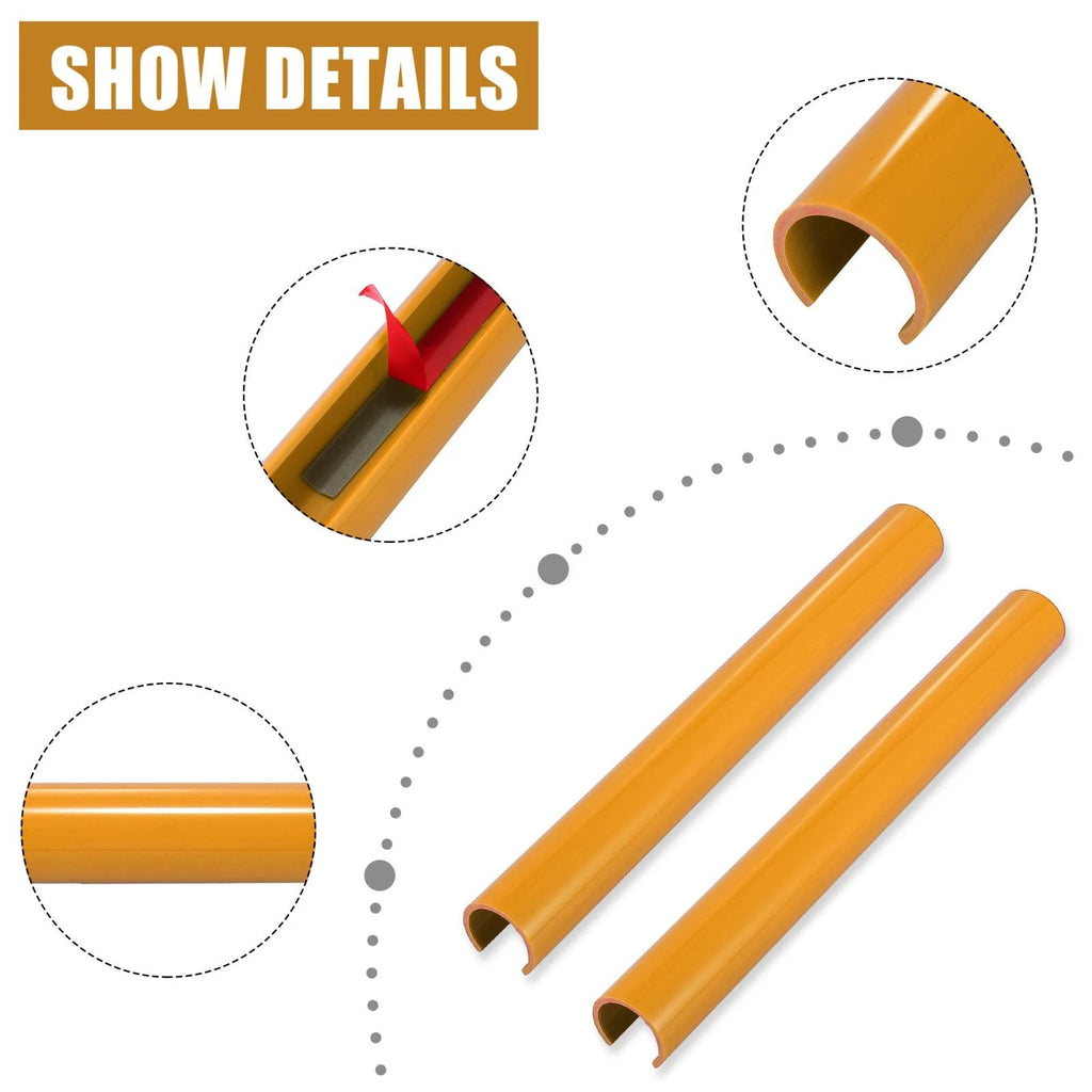 Pair ABS Front Grille Trim Strips Cover Yellow for BMW 5 6 7 Series 