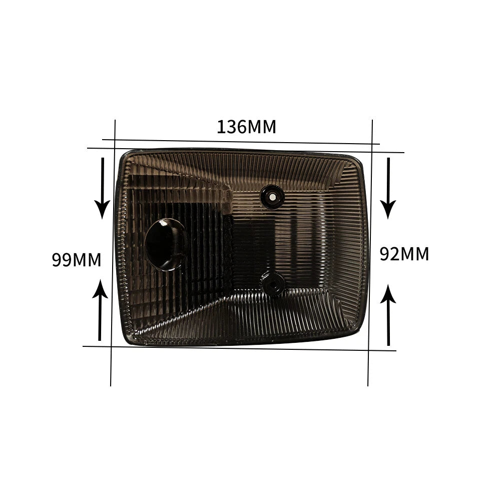 Gloss Black Lens Front Turn Signal Lamp Housing for Benz W463 G-Class