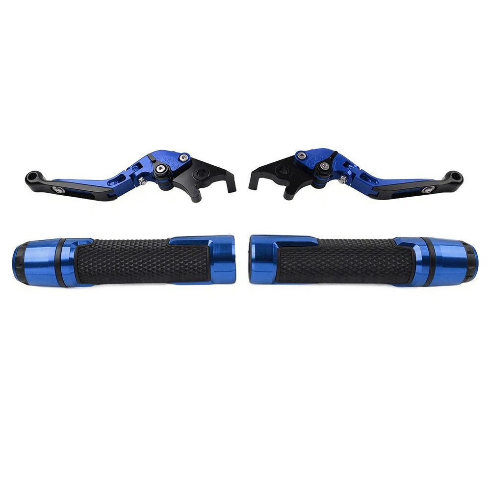 Folding Extendable Brake Clutch Lever for Yamaha FZ MT-07 MT-09 (2014–2020) Blue